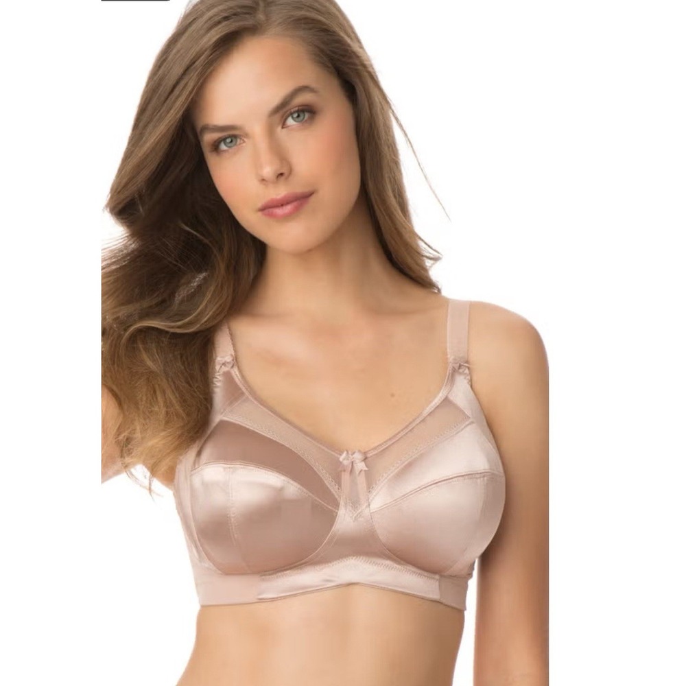 Goddess Keira Soft Cup Bra 54D Fawn 6093 Satin‎ Wireless NEW